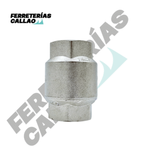 VÁLVULA CHECK vertical 1 pulgadas de bronce cromado