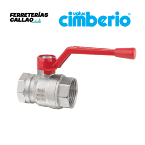 Válvula esférica de bronce de 1 pulgada CIM VALVE con palanca roja