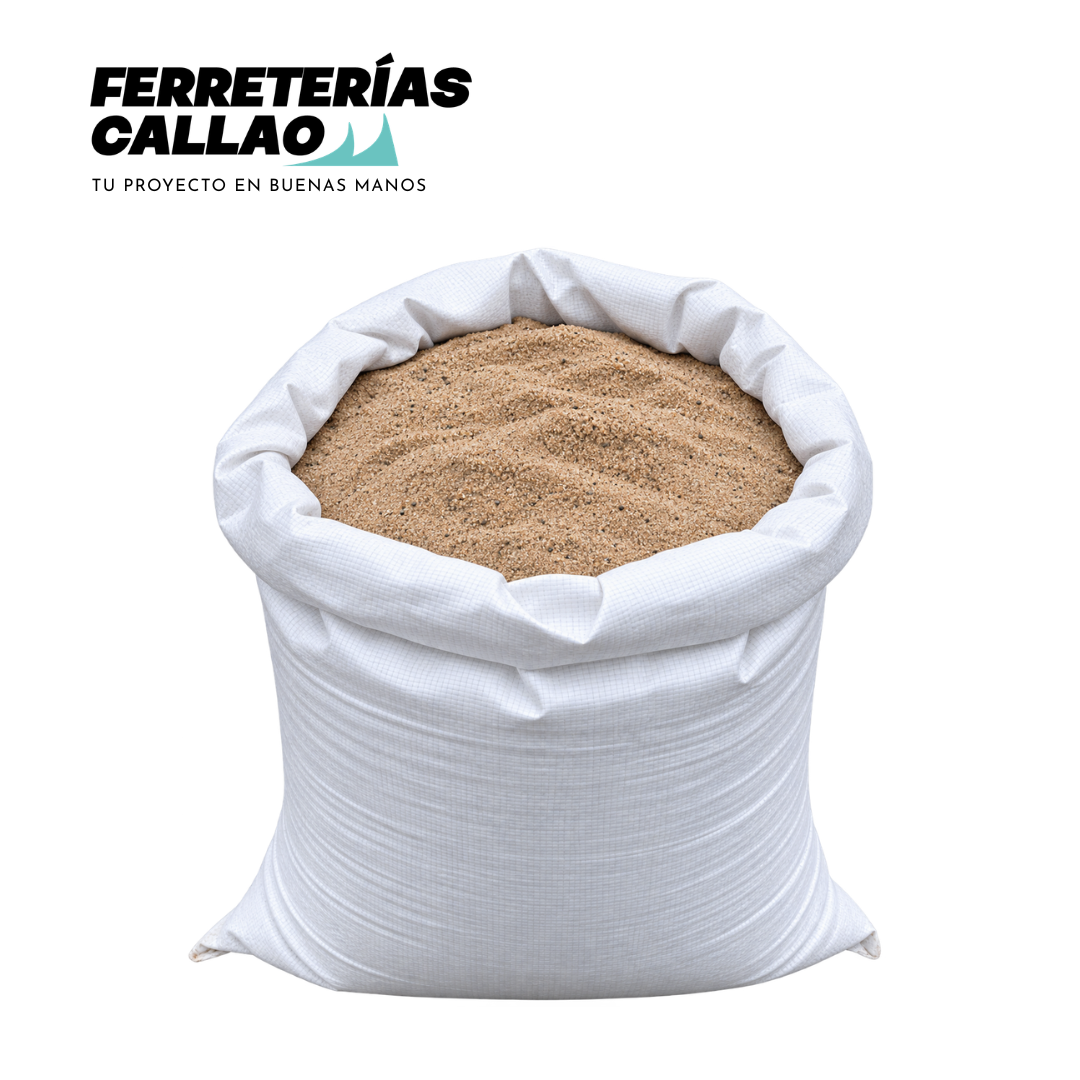 Arena Gruesa en Bolsa 40kg para concreto y asentado