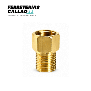 Bushing de Bronce 1/2" con rosca macho y hembra