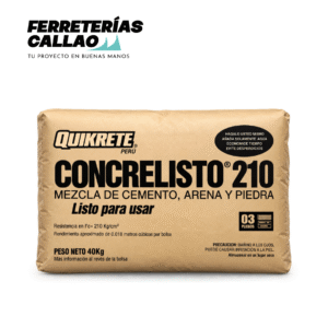 Concrelisto 210 Quikrete Bolsa 40kg
