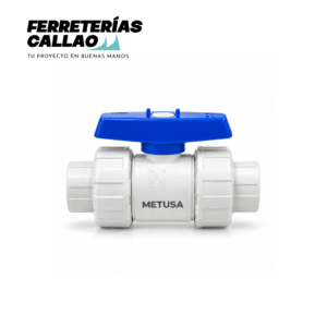 Llave de Paso PVC 1/2" METUSA con Doble Unión Universal