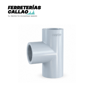 Tee 1/2" con Rosca PAVCO Agua PVC