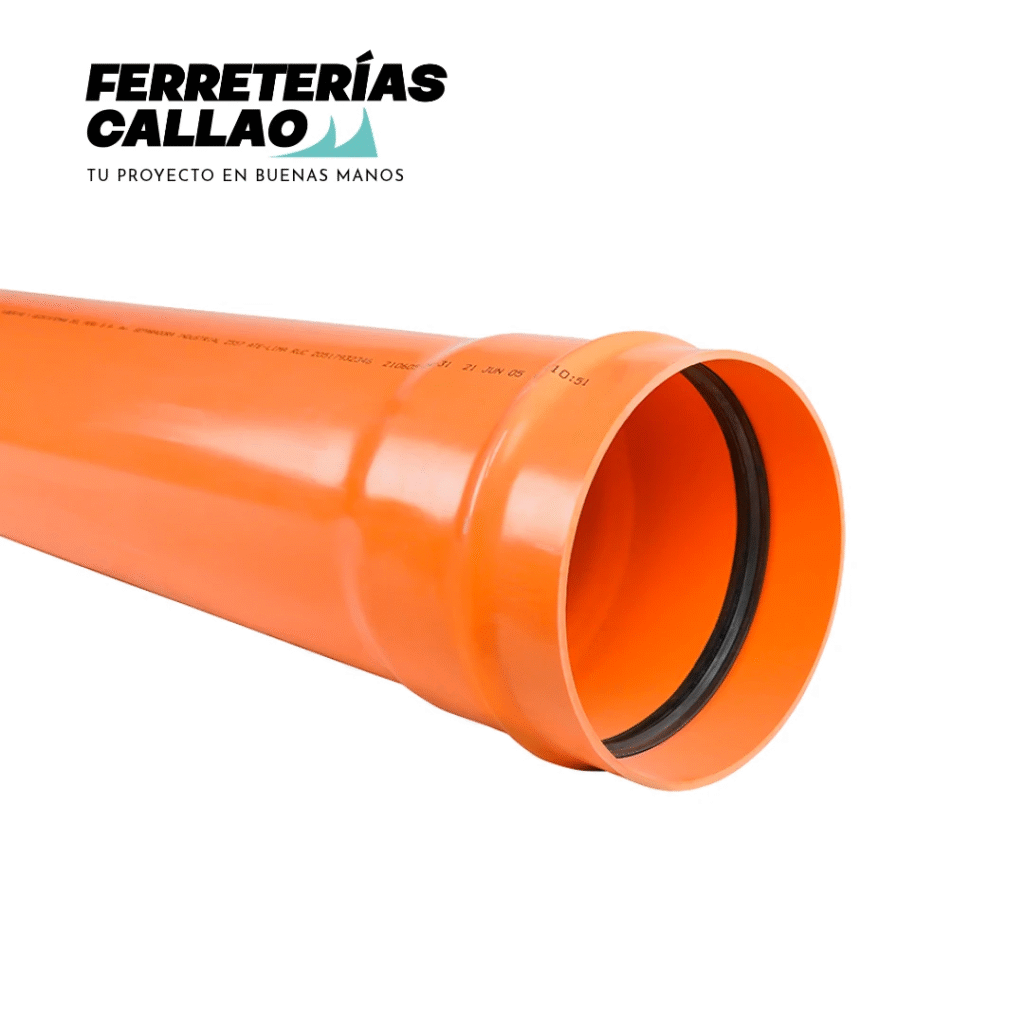 Tubo Alcantarillado 10 Pulgadas Tigre S-20 de 6m con campana para unión flexible